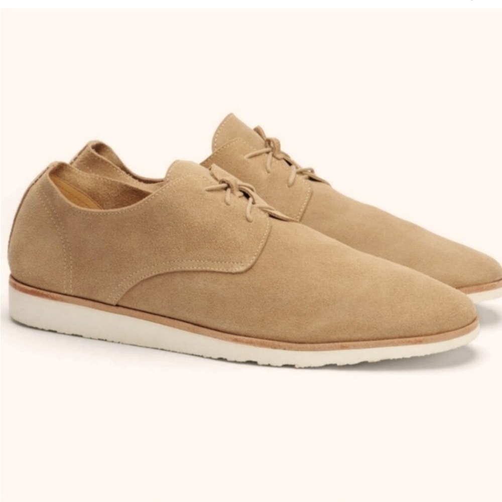 NWT Nisolo lightweight suede Derby sneaker stone size 11